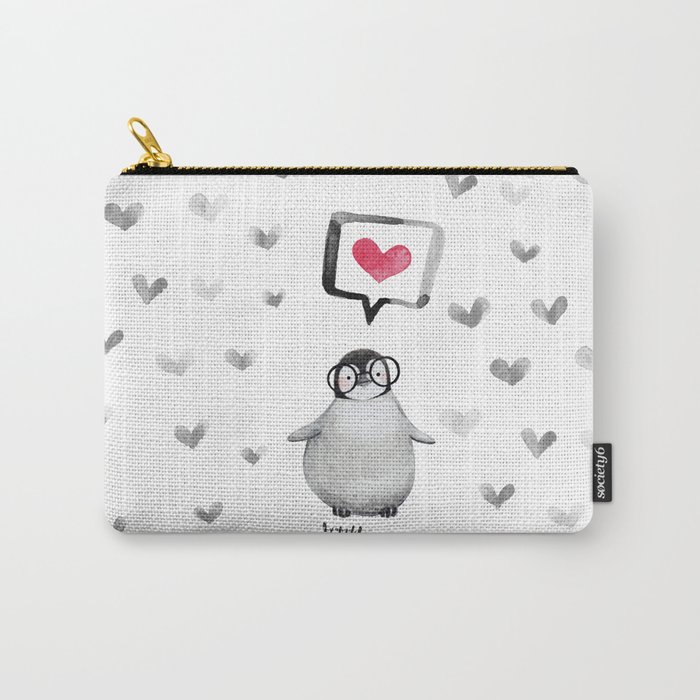 Tiny penguin love Carry-All Pouch
