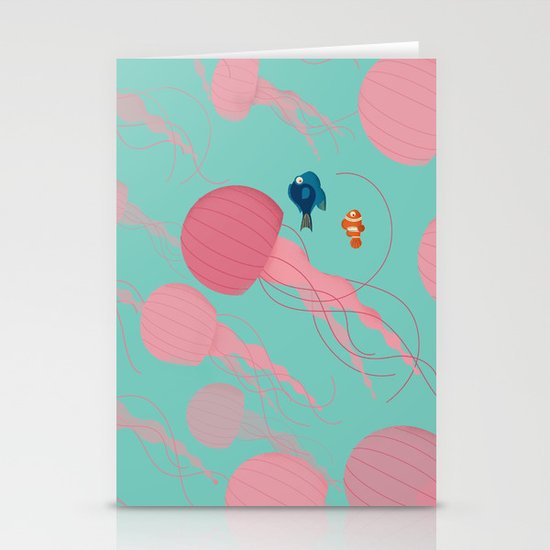 Just Keep Swimming Stationery Cards