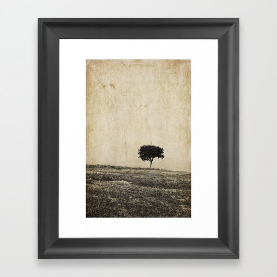 lonely tree Framed Art Print