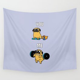 Pug Clean Wall Tapestry