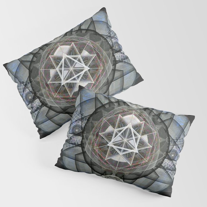 Power and Precision Focus Mandala Sacred Geometry Tapestry Print Pillow Sham
