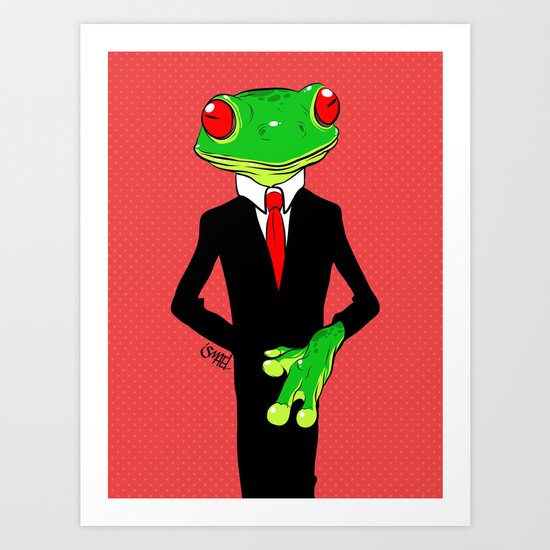 Mr Croak Art Print