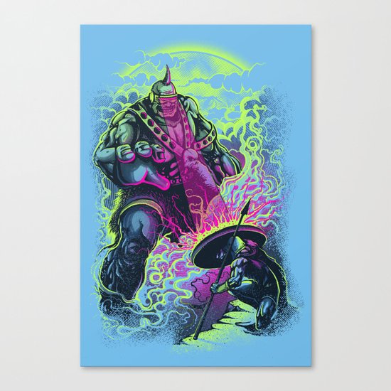 Magnysseus vs the Cyclops: X-Odyssey Canvas Print