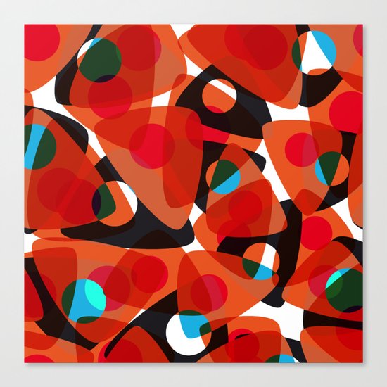 orange 70s Canvas Print
