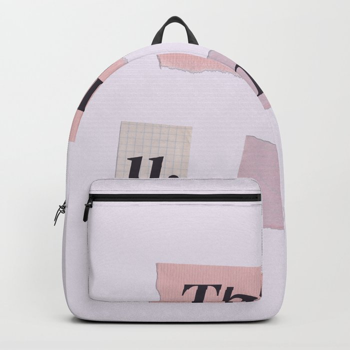 thank you next Ariana white Backpack by Rayowag Society6