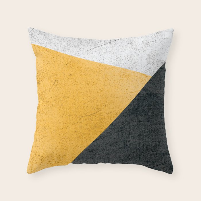 modern yellow pillows