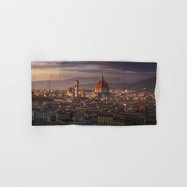 Florence Duomo Cathedral at Sunset Hand & Bath Towel