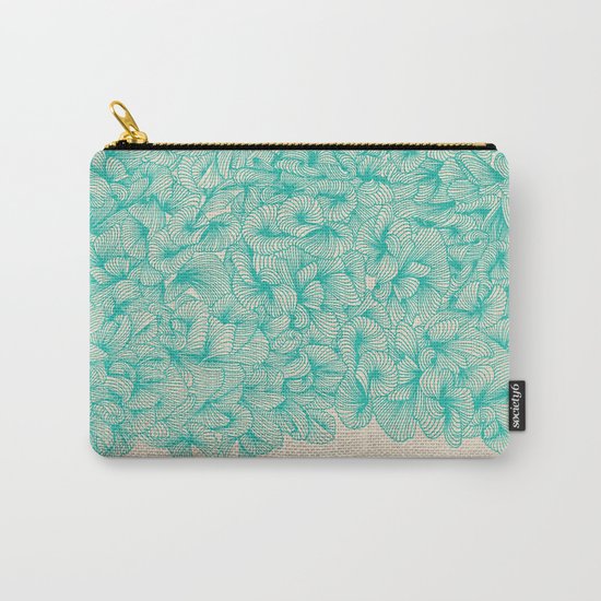 Abstract Pattern – Turquoise Carry-All Pouch