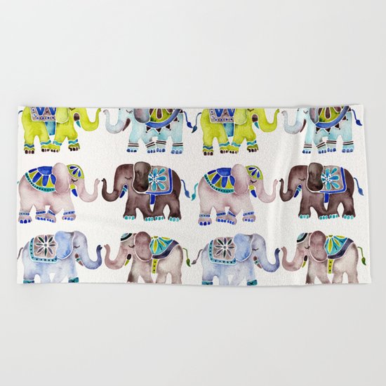 Elephant Collection – Cool Palette Beach Towel