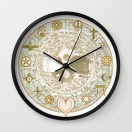 Let Love Be the Foundation Wall Clock
