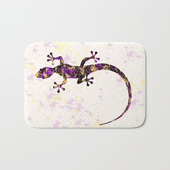 Abstract Lizard Bath Mat