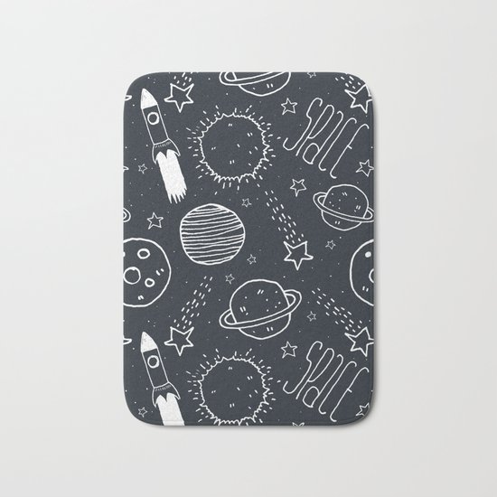 Space Doodles Bath Mat