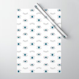 Evil Eye Pattern Wrapping Paper