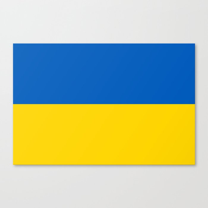 Ukrainian Flag (Earnings will be donated) Canvas Print