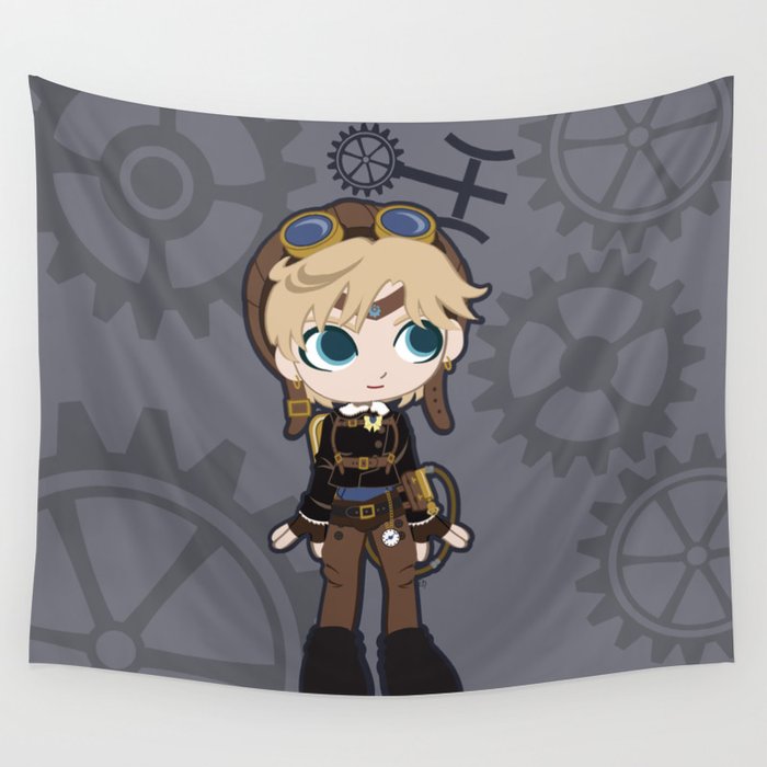 Steampunk Sailor Uranus Sailor Moon Wall Tapestry By Captainlaserbeam Society6