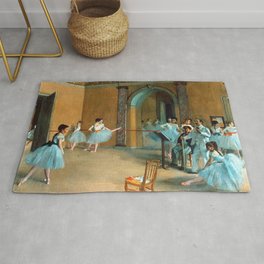 Edgar Degas - Le Foyer de la danse à l'Opéra de la rue Le Peletier.jpg Rug | Vintage, Genreart, Canvas, Painting, Decor, Wallart, Frame, Poster, Artprint, Old 