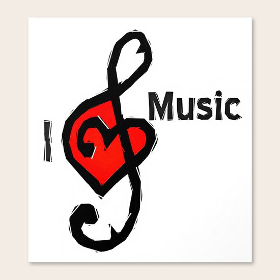 I love music Canvas Print