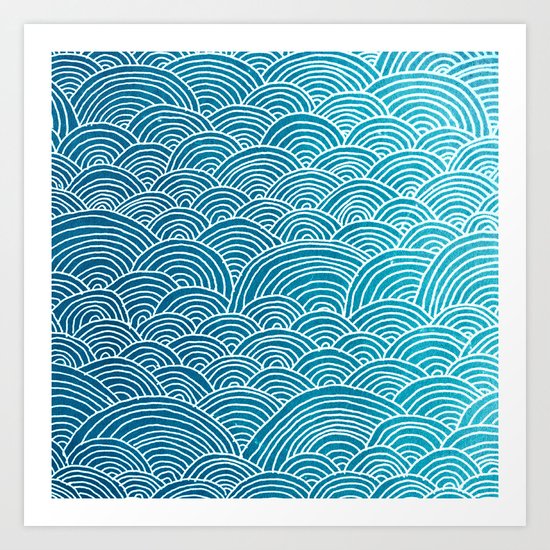 Waves Art Print