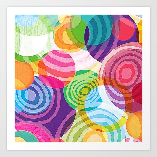 Circle-licious Sweetie Art Print
