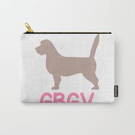 Grand Basset Griffon Vendeen Carry-All Pouch | Frenchhounddog, Pink, French, Curated, Tan, Silhouette, Hound, Stencil, Digital, Gbgv 