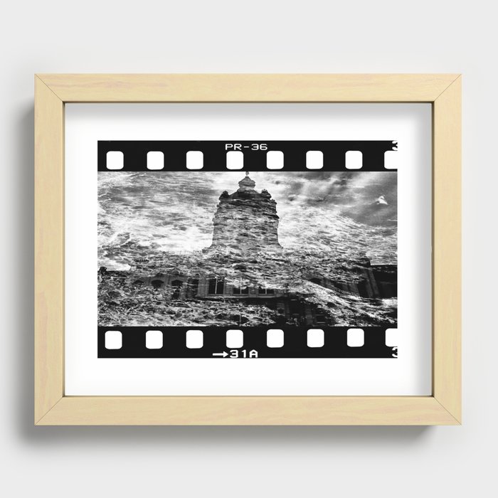 Dream of a castel in the sea Recessed Framed Print