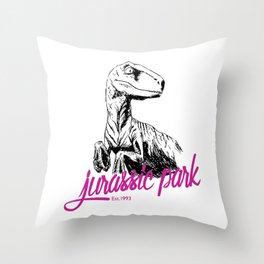 Jurassic Park Est. 1993 Throw Pillow