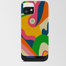 Colorful Mid Century Abstract  iPhone Card Case