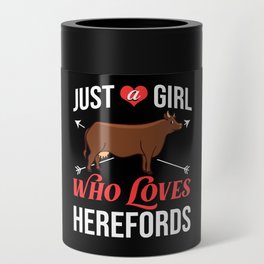 Hereford Cow Cattle Bull Beef Farm Can Cooler