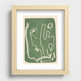 Abstract Loose Line 3 Recessed Framed Print