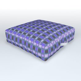Violet Geometric Pattern Outdoor Floor Cushion