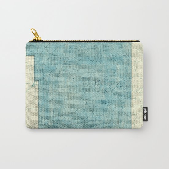 New Mexico State Map Blue Vintage Carry-All Pouch