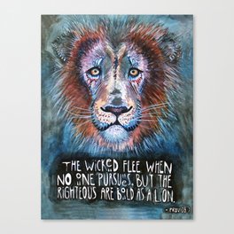 Bold as a Lion Canvas Print