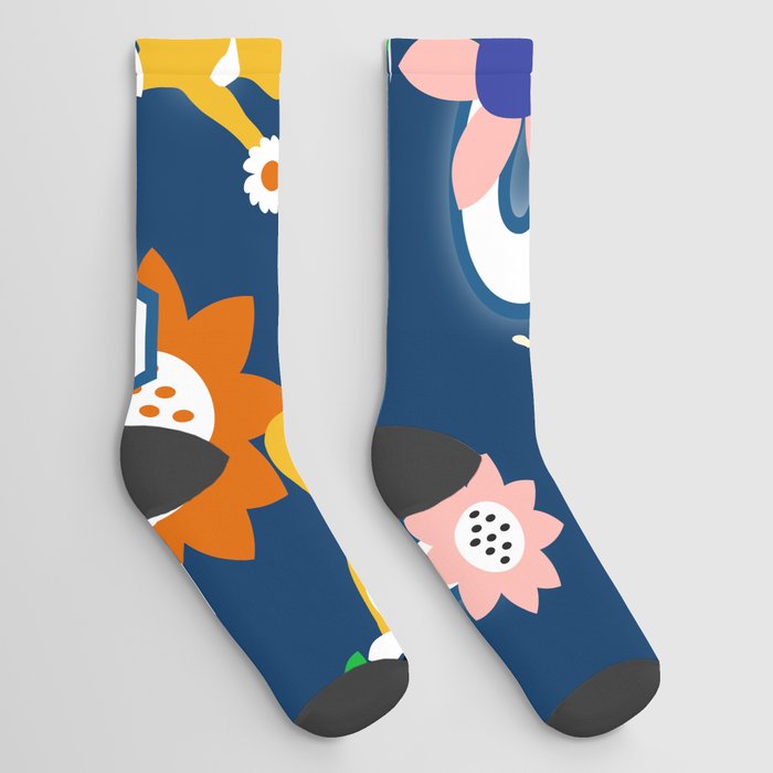 A Playful Furry Family of Cats Socks