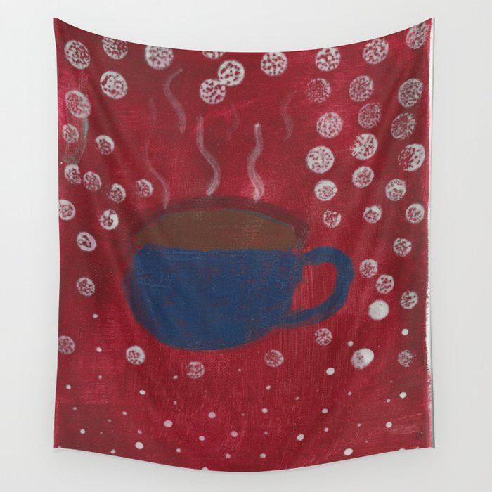Coffee Cup Wall Tapestry