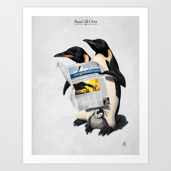 Read All Over Art Print