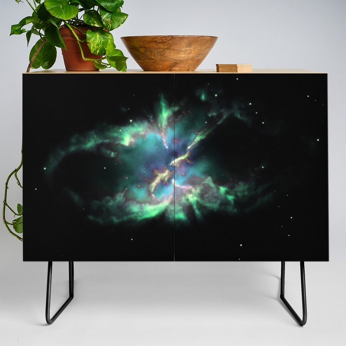 Mint Green Periwinkle Planetary Nebula ngc_2818  Credenza