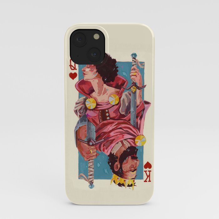 Queen and King of hearts iPhone Case