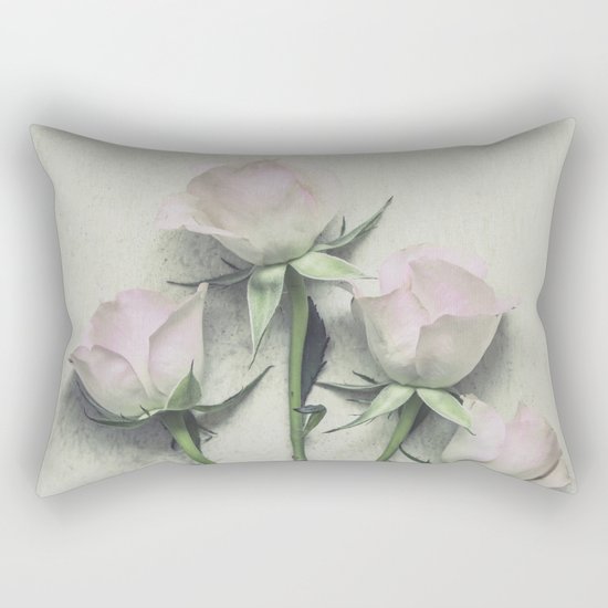 Delicate Roses Rectangular Pillow