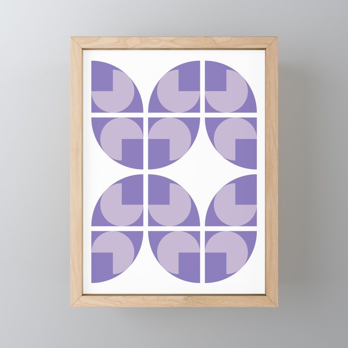 Simple arch shapes collection 5 Framed Mini Art Print