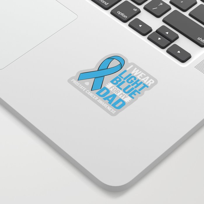 Prostate Cancer Blue Ribbon Survivor Awareness Sticker