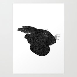White Hare Art Prints For Any Decor Style Society6
