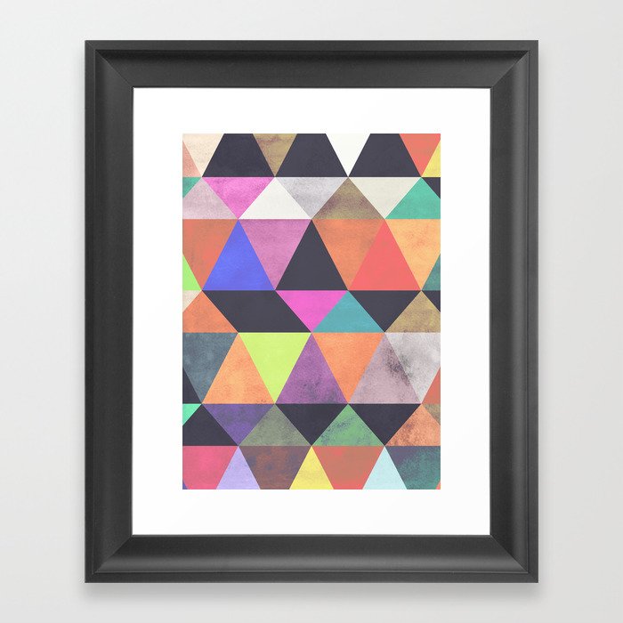 colour + pattern 12 Framed Art Print