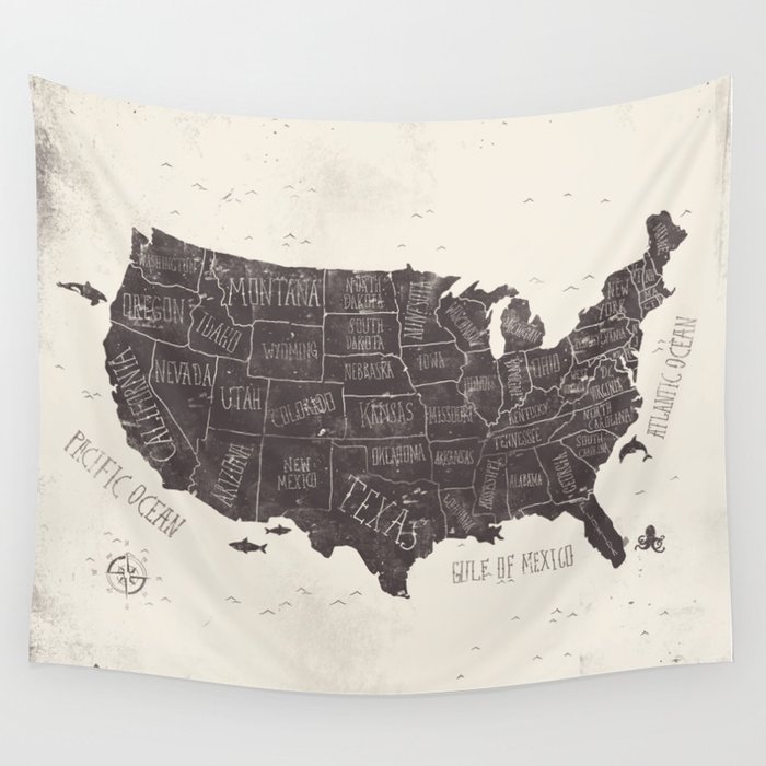USA Wall Tapestry