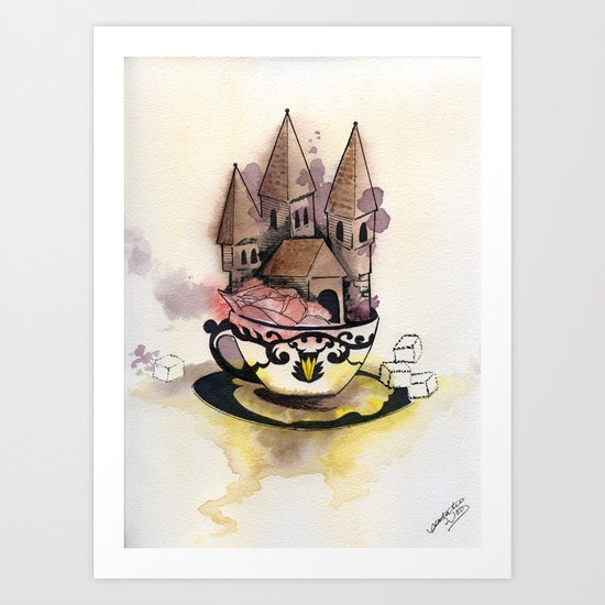 Sweet Chateau Art Print
