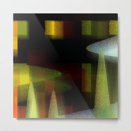 elude Oripple Metal Print | Abstract, Digital, Yellow, Painting, Orange, Lime 