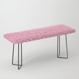 Pink Abstract Zebra skin pattern. Digital Illustration Background Bench