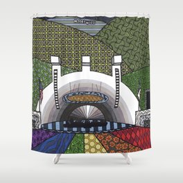 Rainbow Hollywood Bowl Shower Curtain