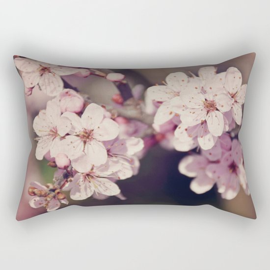 Rose Cherry Blossom Rectangular Pillow