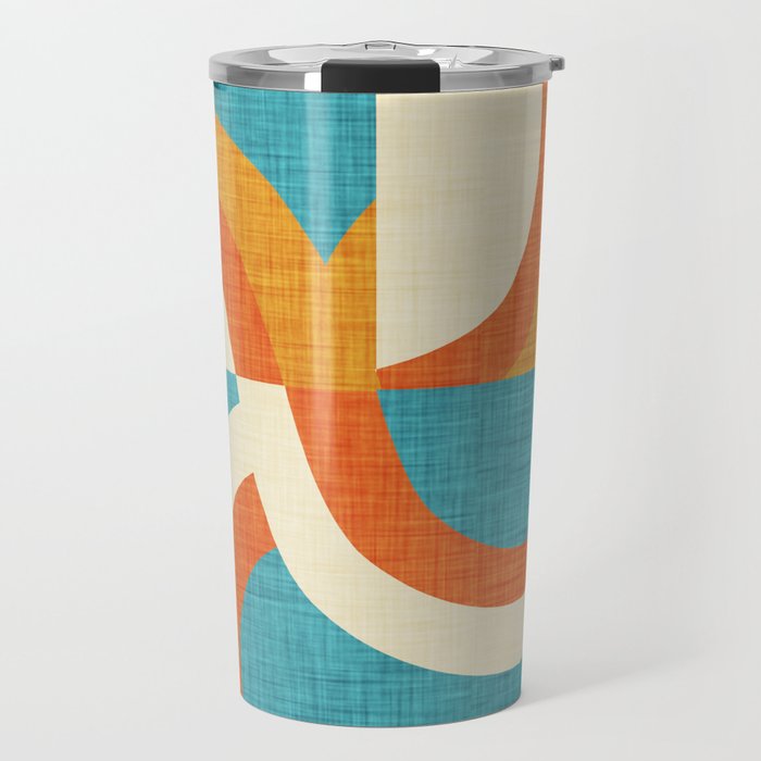 New Mid Mod Freeway Blue #mid-century Travel Mug