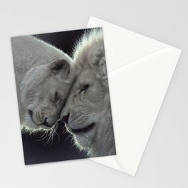 White Lion Love Stationery Card